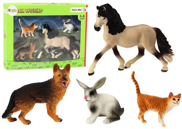 Lean Toys, zwierzęta, zestaw figurek, 4 szt.