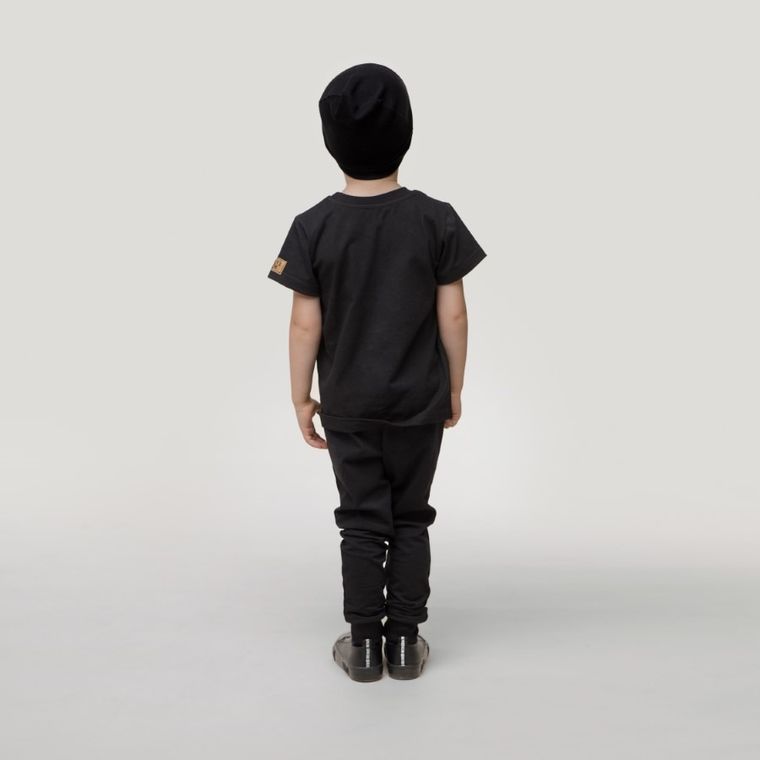 Legginsy chłopięce, czarne, Pinokio