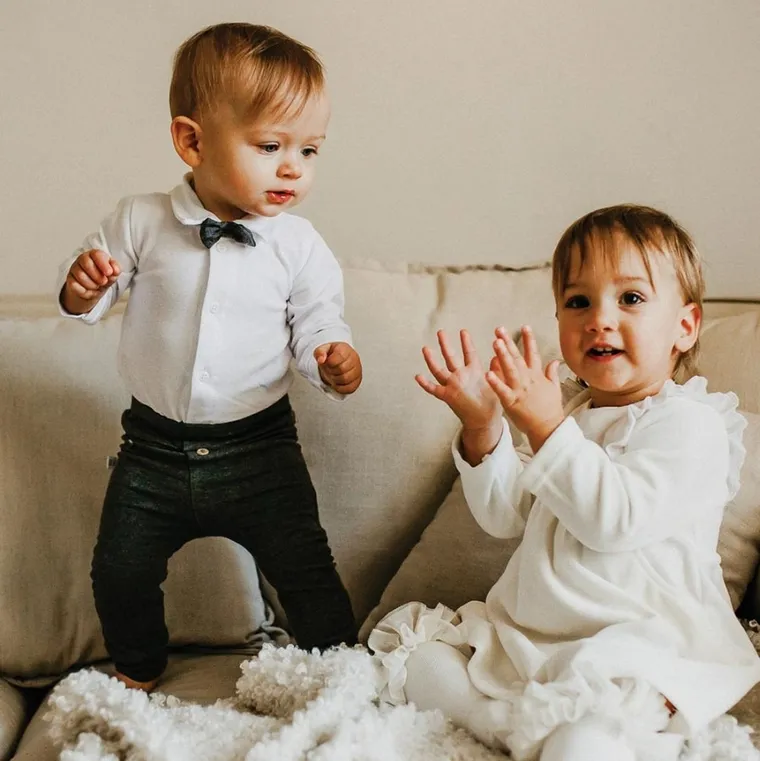 Legginsy chłopięce, szare, Eevi