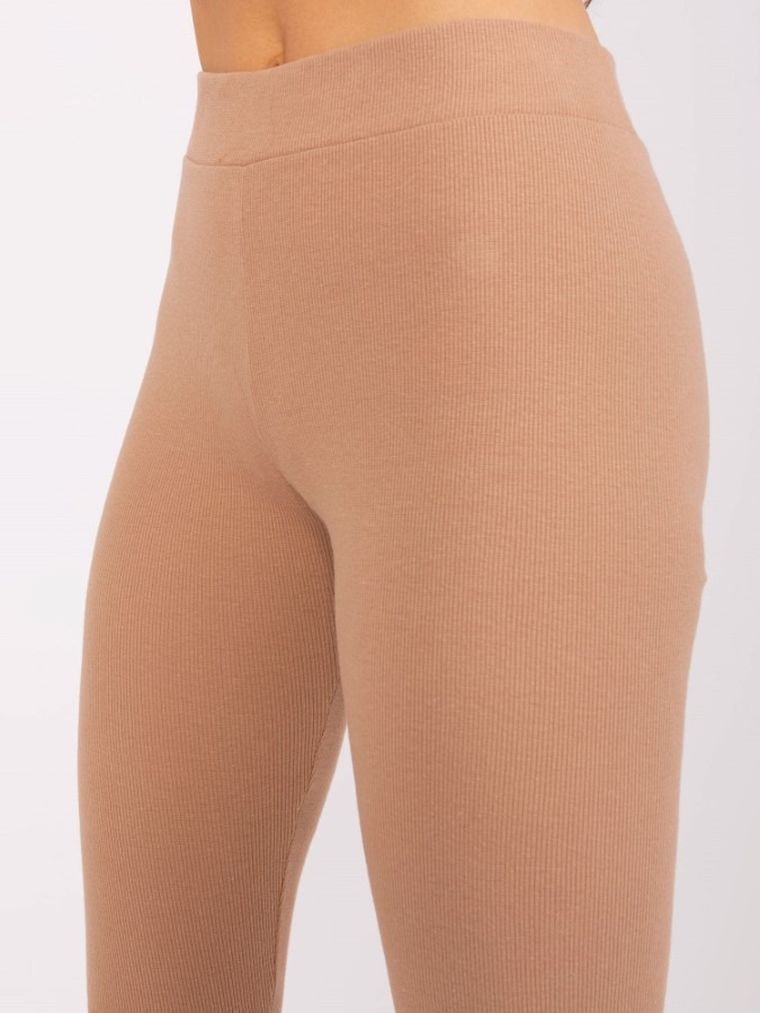 Legginsy damskie, beżowe, Relevance