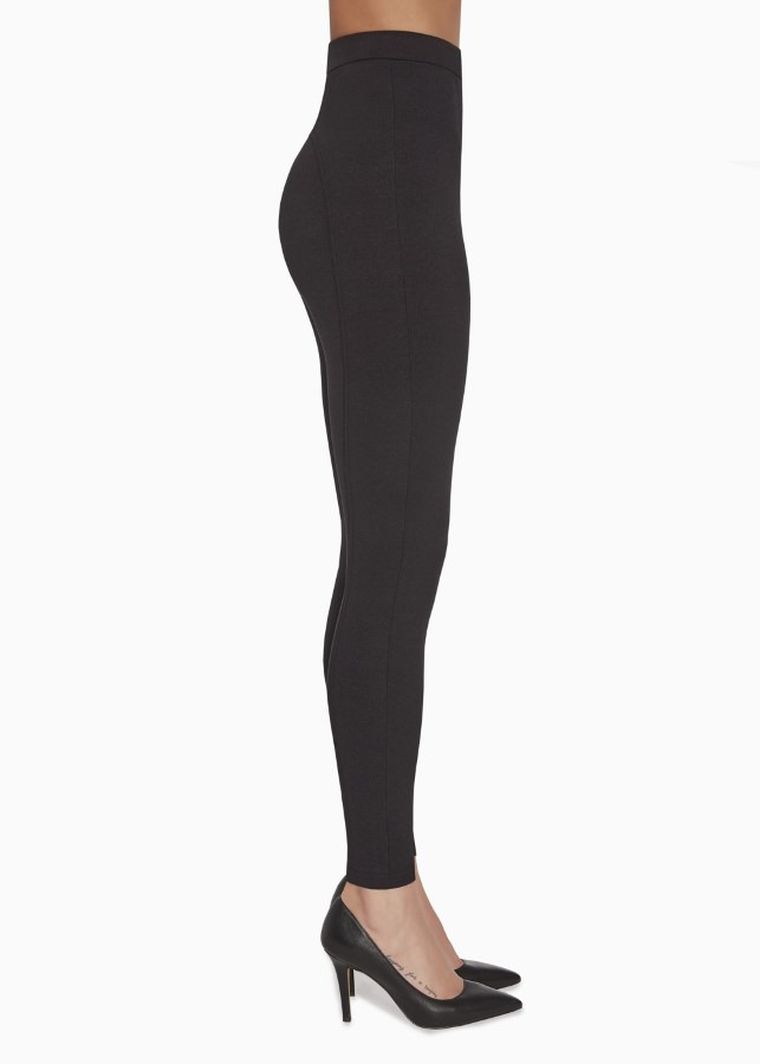 Legginsy damskie, czarne, Amparo, Bas Bleu