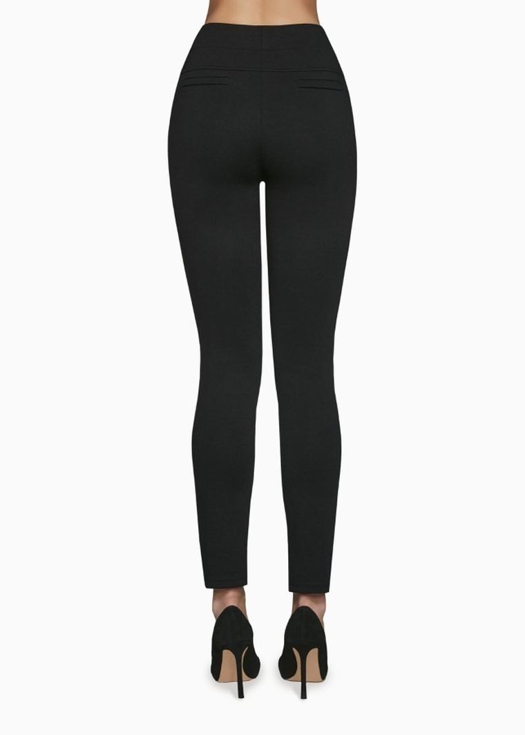 Legginsy damskie, czarne, Evelyn, Bas Bleu