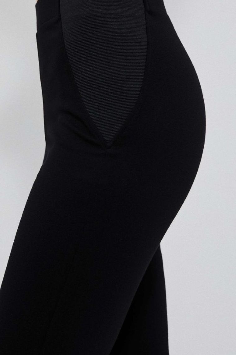 Legginsy damskie, czarne, Moodo