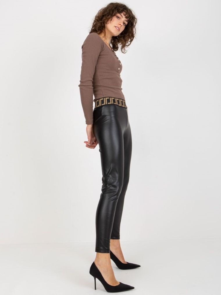 Legginsy damskie, czarne, Relevance