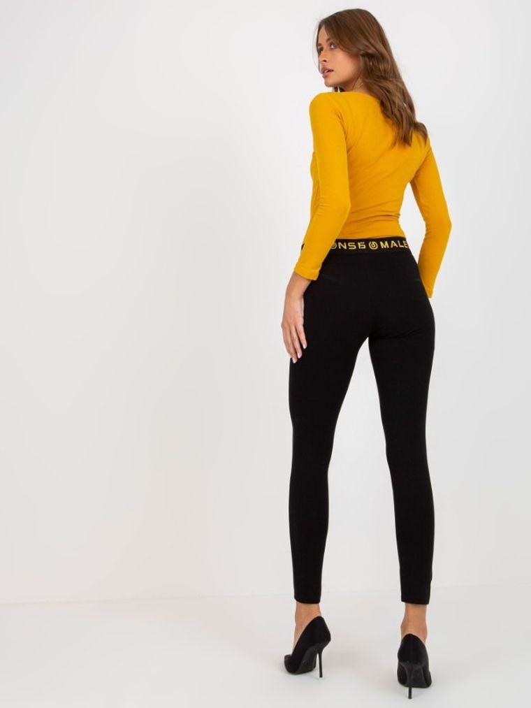 Legginsy damskie, czarne, Relevance