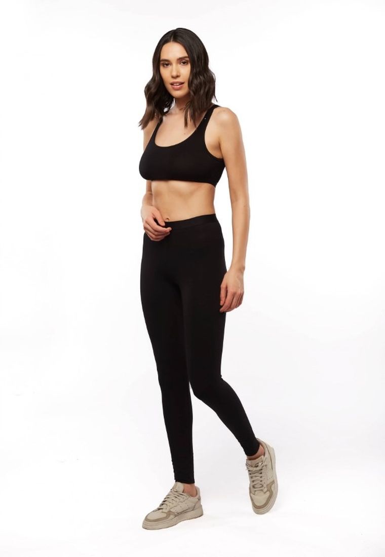 Legginsy damskie, czarne, Uniconf