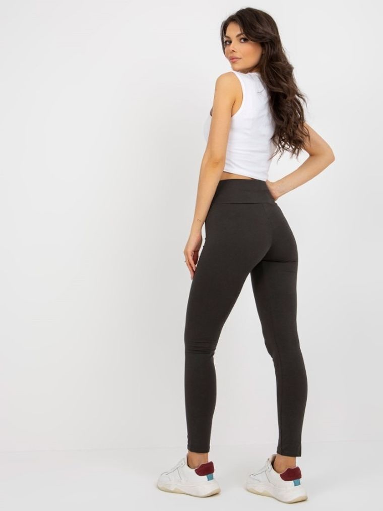 Legginsy damskie, khaki, Relevance