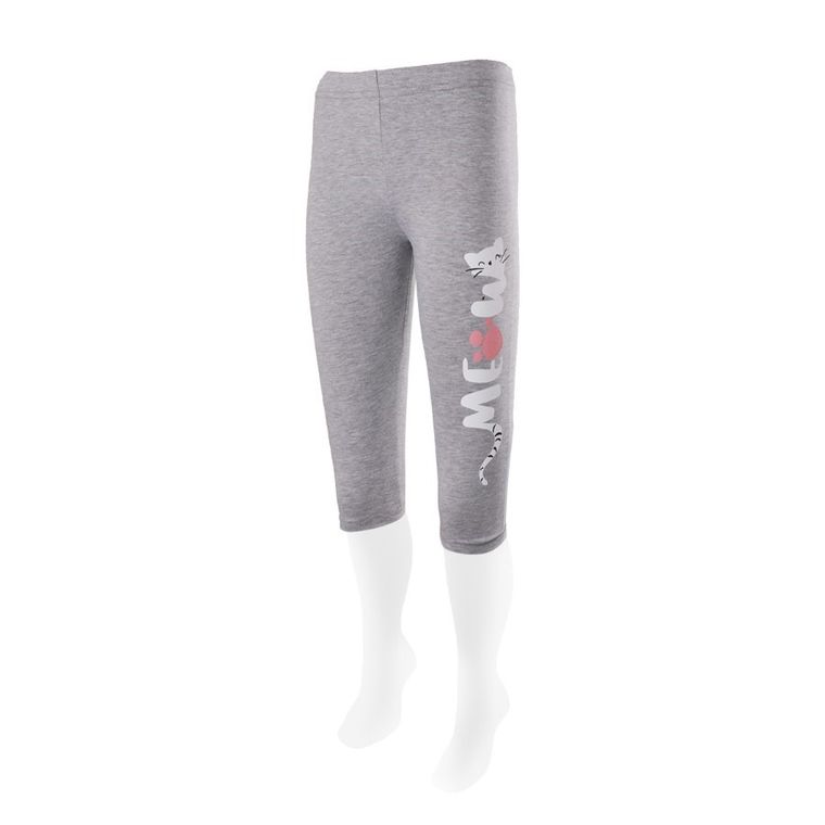 Legginsy dziewczęce 3/4, szare, Tup Tup