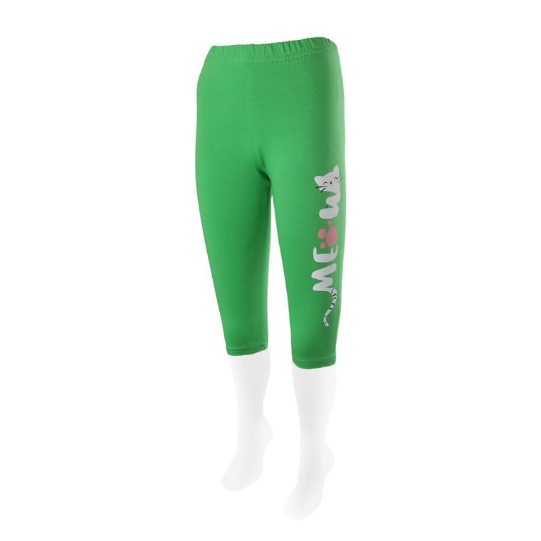 Legginsy dziewczęce 3/4, zielone, Tup Tup