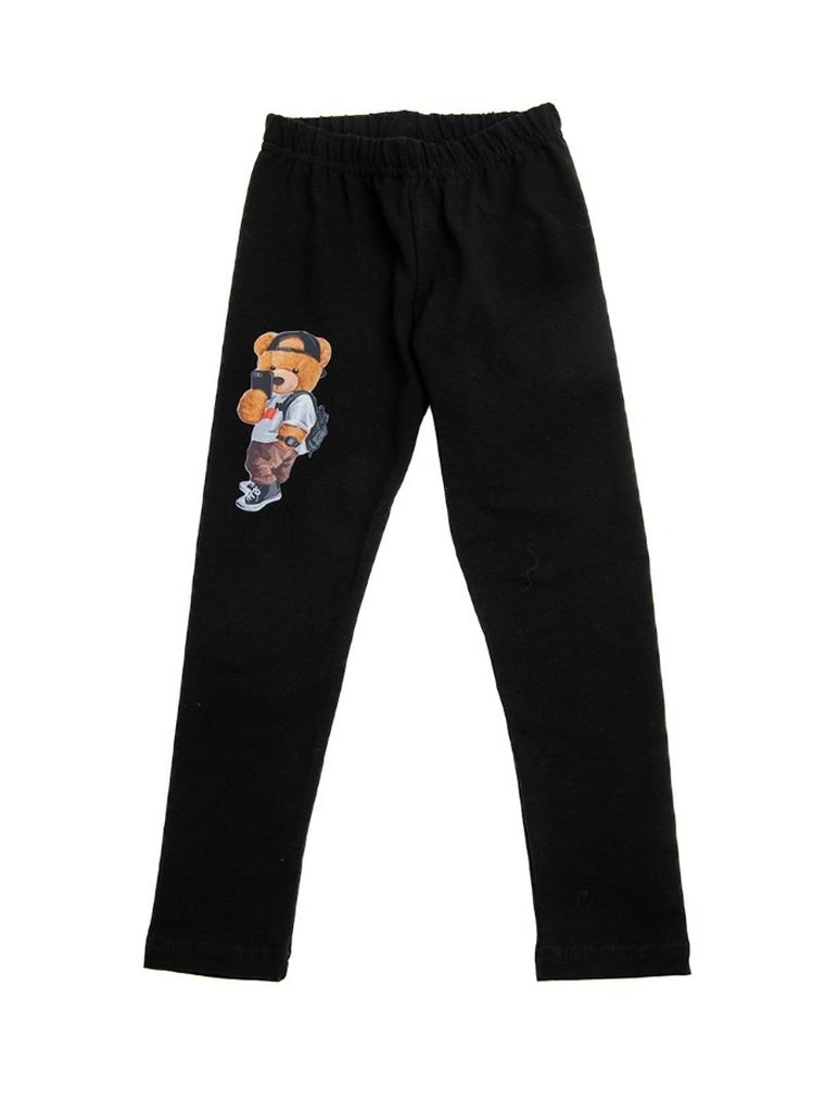 Legginsy dziewczęce, czarne, Tup Tup
