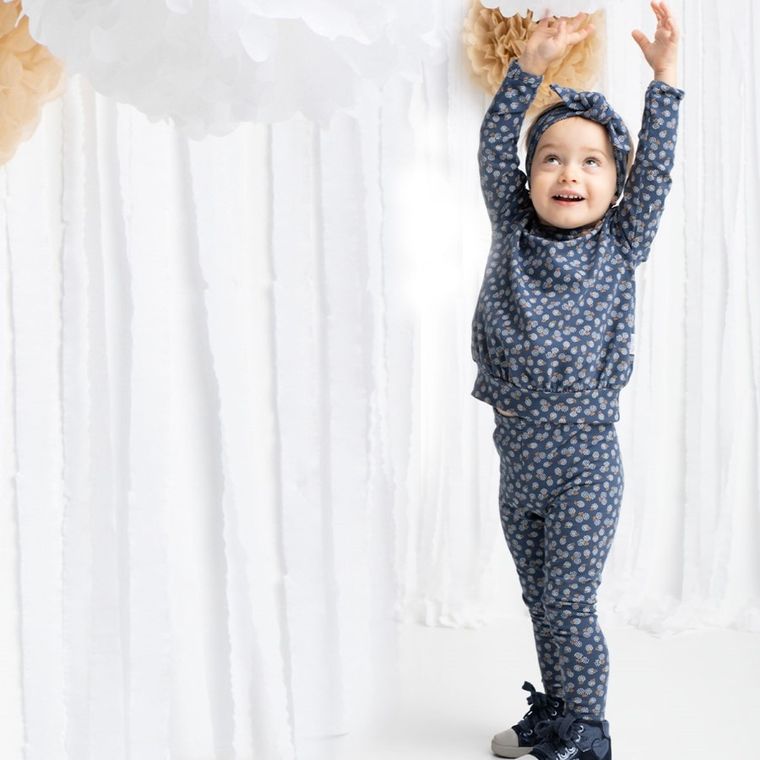 Legginsy dziewczęce, granatowe, Nicol