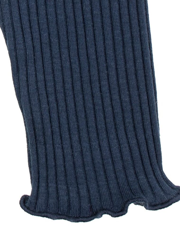 Legginsy dziewczęce, prążkowane, granatowe, Nicol