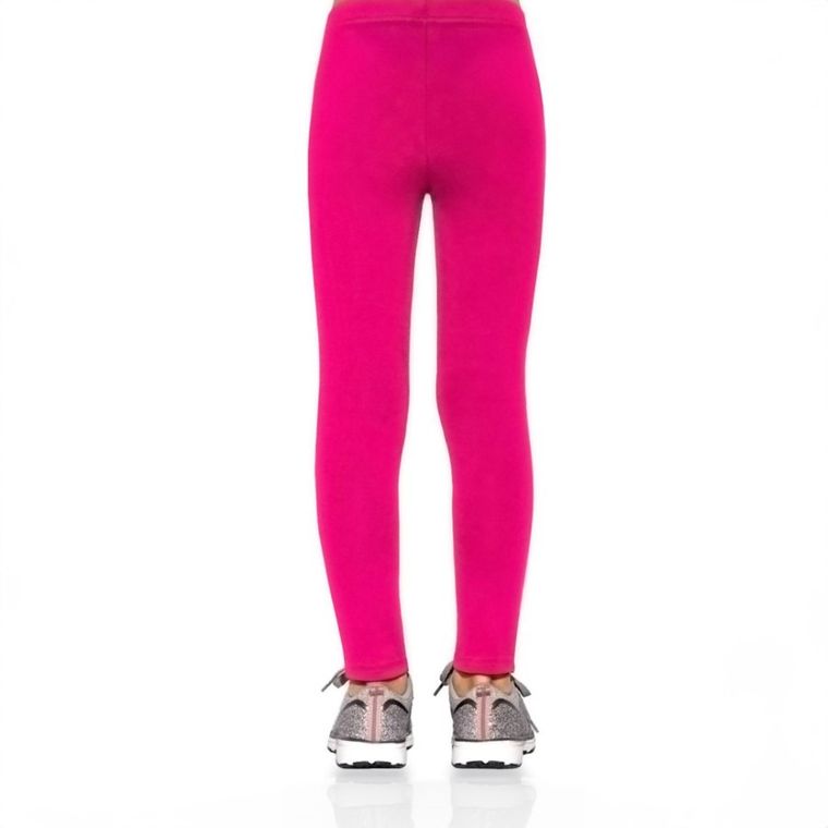 Legginsy dziewczęce, różowe, Bas Bleu