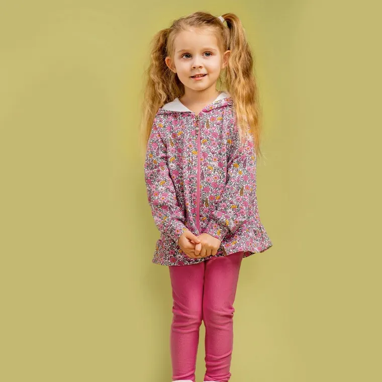 Legginsy dziewczęce, różowe, Nicol