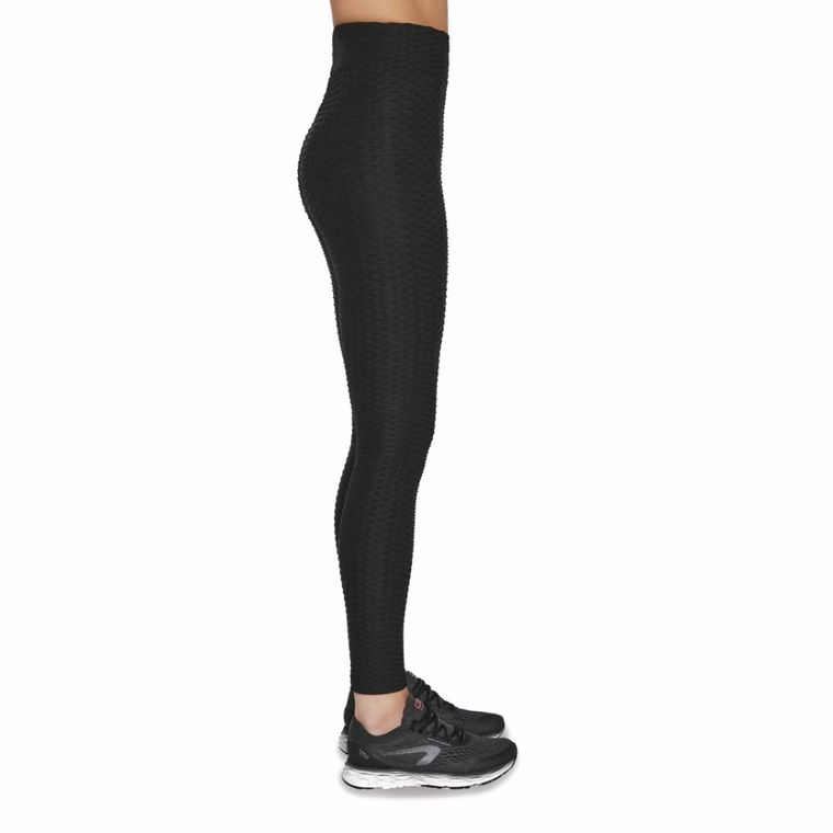 Legginsy sportowe damskie, anty-cellulit, czarne, Bas Black
