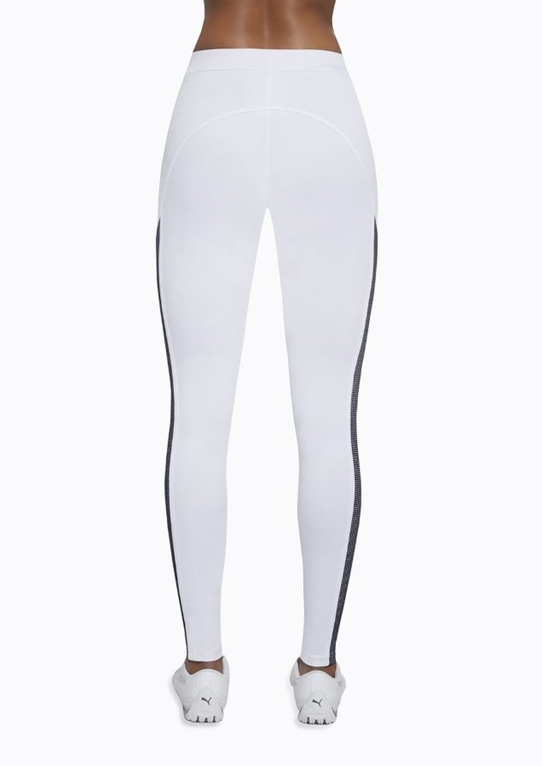 Legginsy sportowe damskie, białe, Bas Black