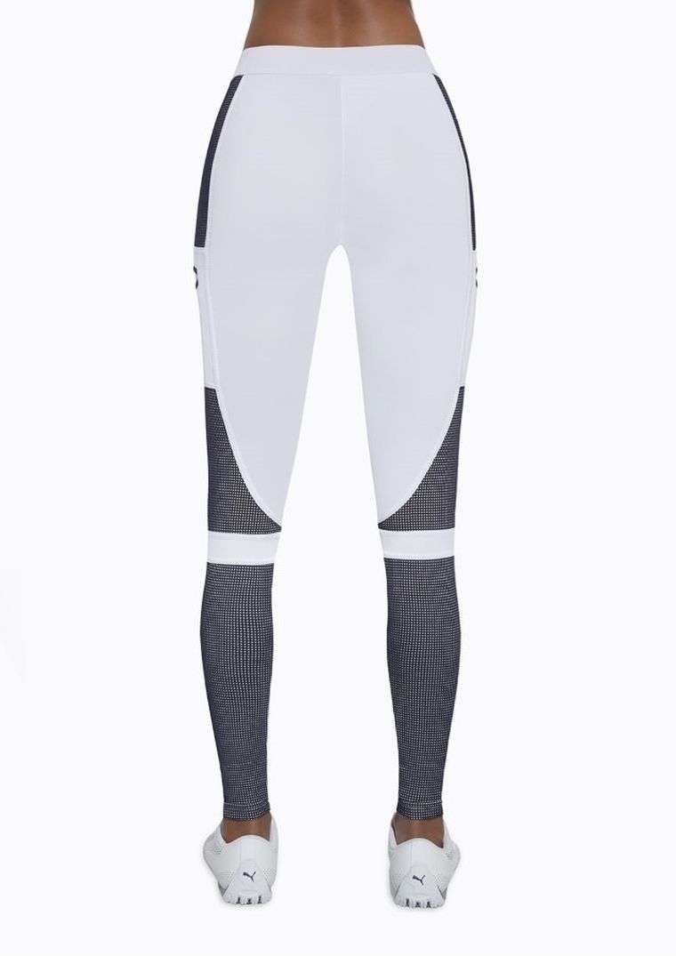Legginsy sportowe damskie, białe, Bas Black