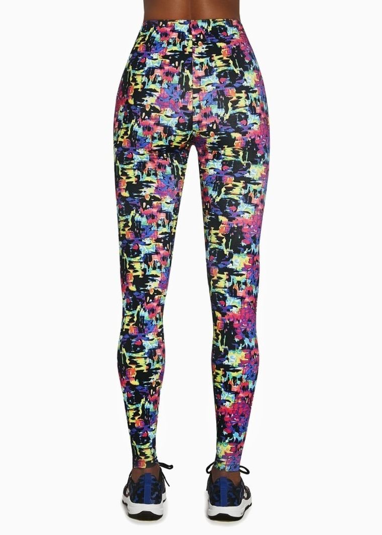 Legginsy sportowe damskie, mix, Bas Black