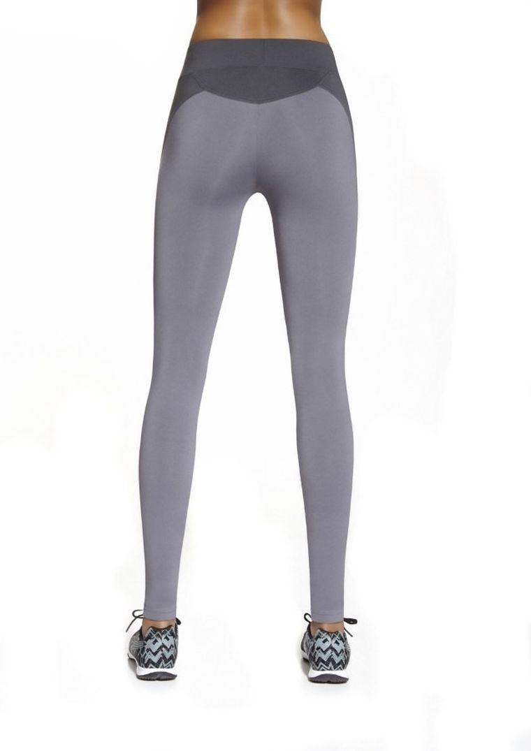 Legginsy sportowe damskie, szare, Bas Black