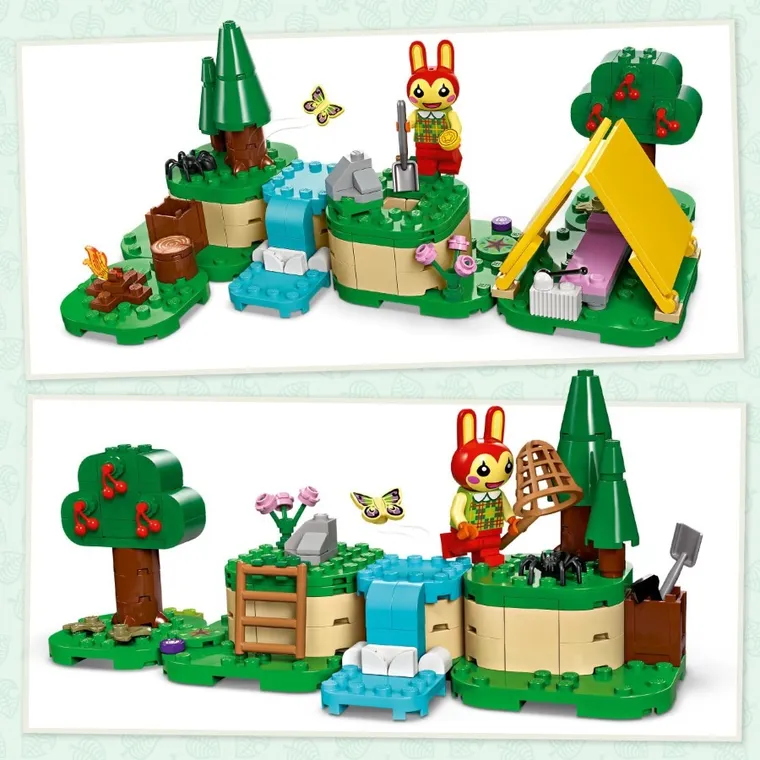 LEGO Animal Crossing, Zabawy na świeżym powietrzu Bunnie, 77047