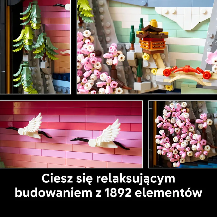 LEGO Art, Japoński krajobraz z kwitnącą wiśnią, 31218