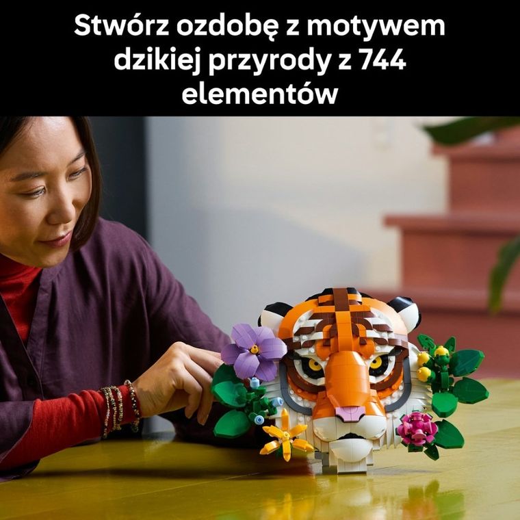 LEGO Art, Kolekcja zwierząt - tygrys, 31217