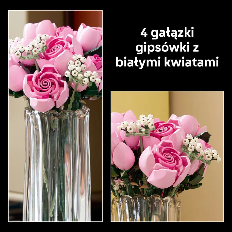 LEGO Botanicals, Bukiet różowych róż, 10374