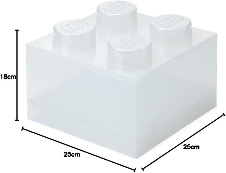 LEGO, Brick 4, pojemnik klocek, transparentny