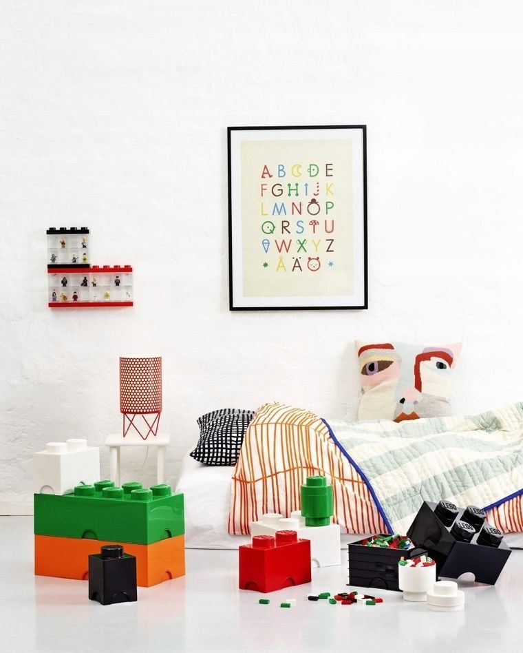 LEGO, Brick 4, pojemnik klocek z szufladą, czarny