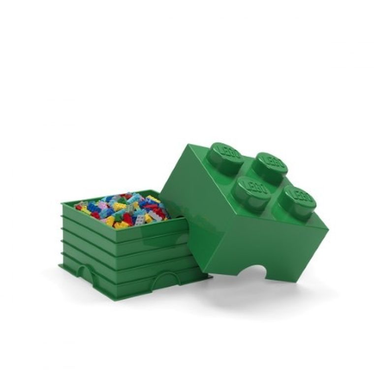LEGO, Brick 4, pojemnik klocek, zielony