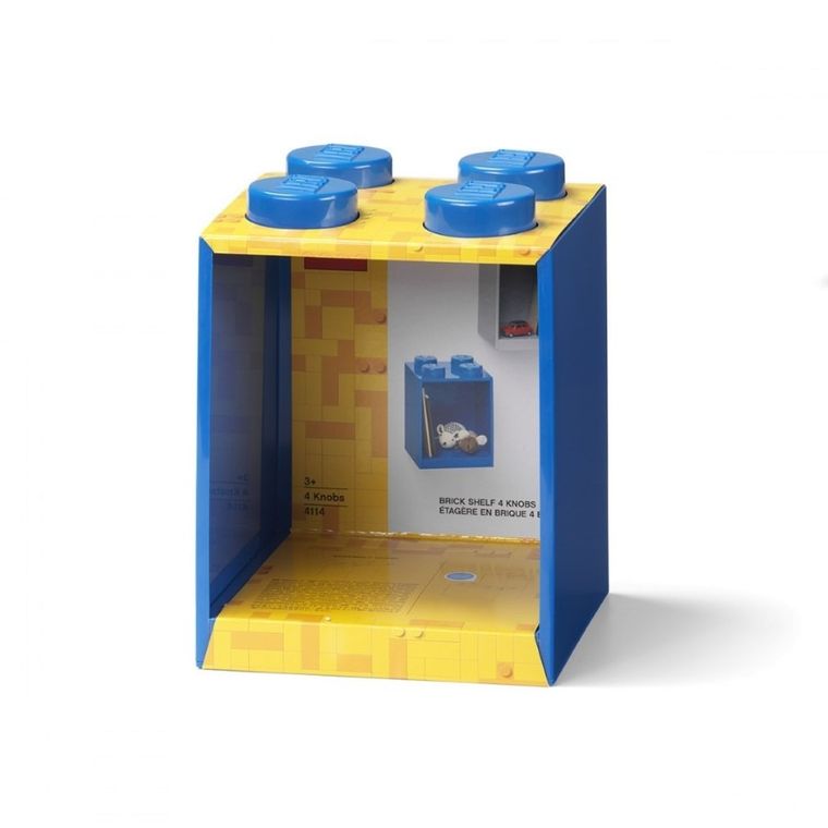 LEGO, Brick 4, półka, niebieska
