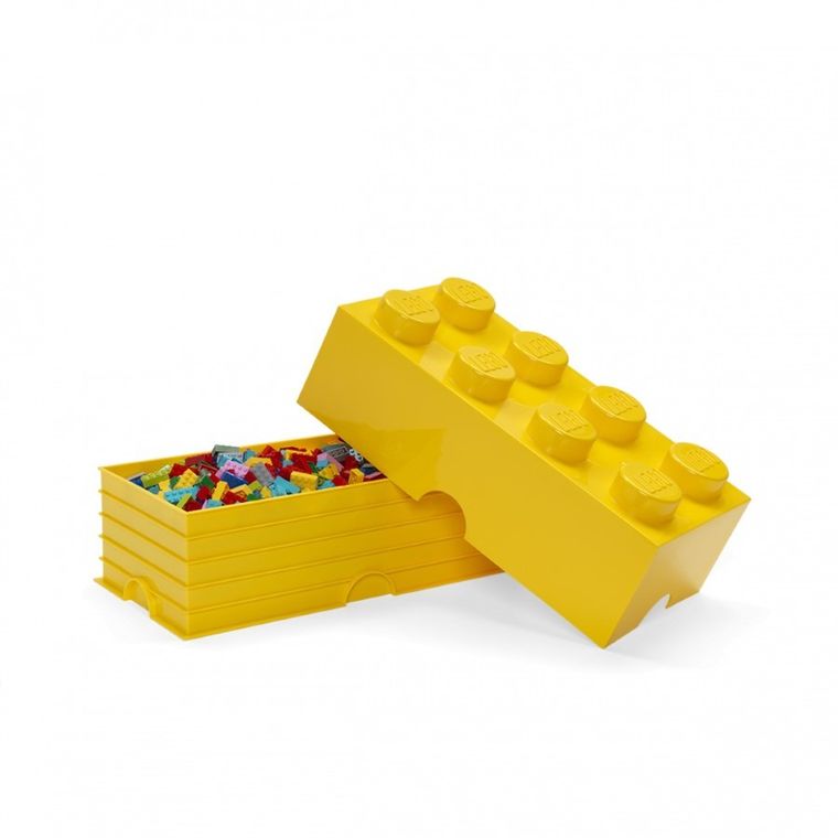 LEGO, Brick 8, pojemnik klocek, żółty