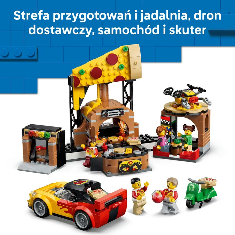 LEGO City, Dostawa pizzy z pojazdami, 60496
