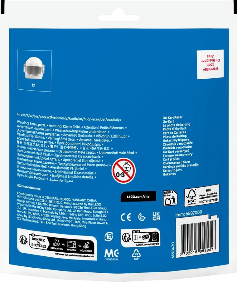 LEGO City, Gokart wyścigowy, 30719