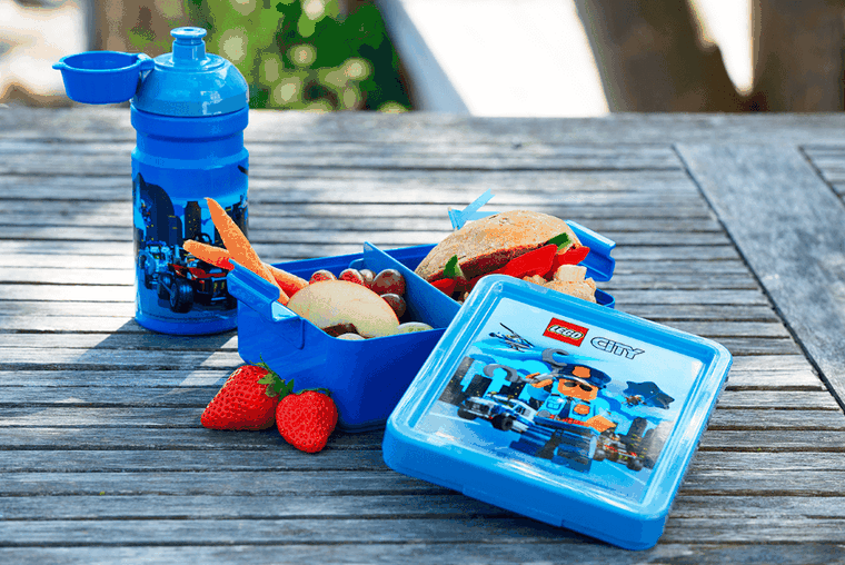 LEGO City, lunchbox, niebiesko-szary