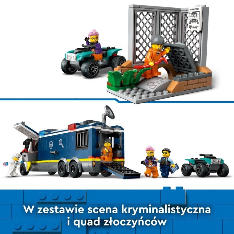 LEGO City, Policyjna ciężarówka z laboratorium kryminalnym, 60418