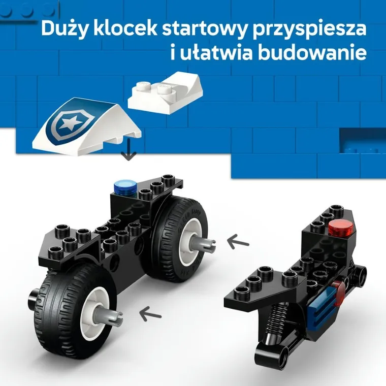 LEGO City, Pościg na motocyklu policyjnym, 60455