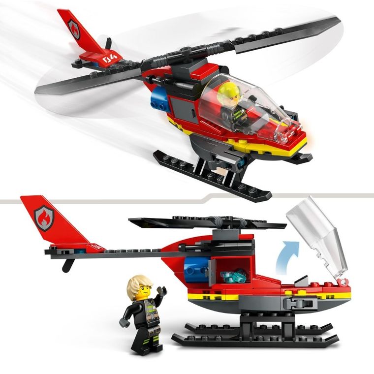 LEGO City, Strażacki helikopter ratunkowy, 60411