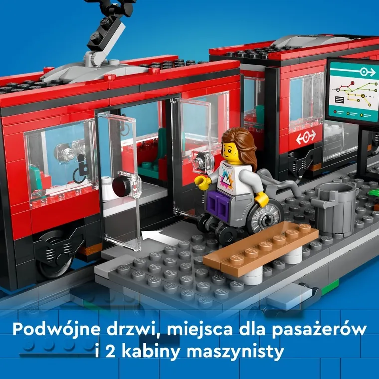 LEGO City, Tramwaj miejski ze stacją, 60423
