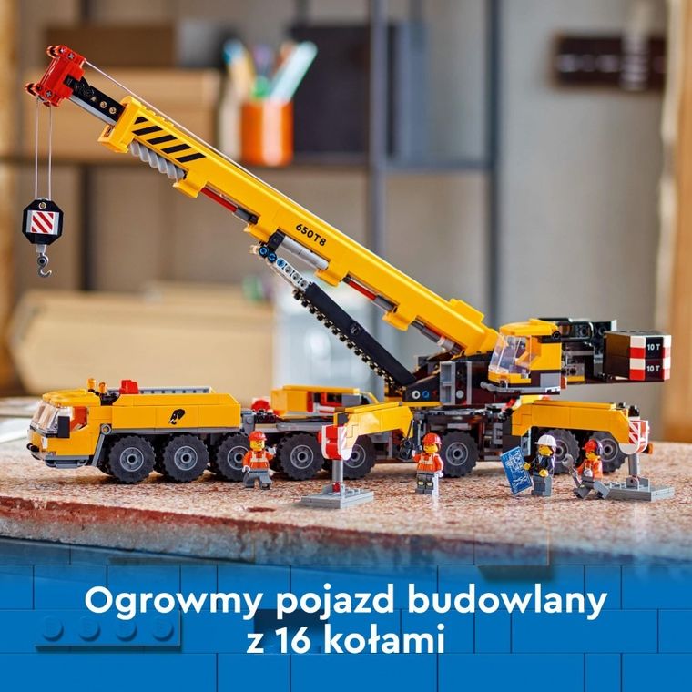 LEGO City, Żółty ruchomy żuraw, 60409