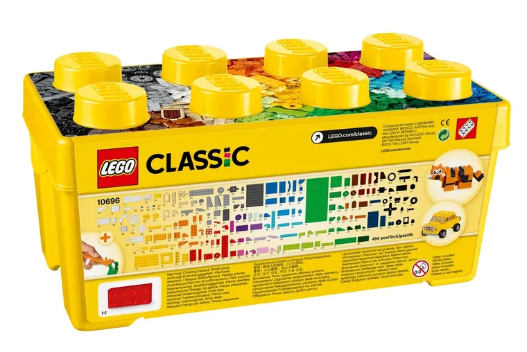 LEGO Classic, Kreatywne klocki LEGO, średni zestaw, 10696