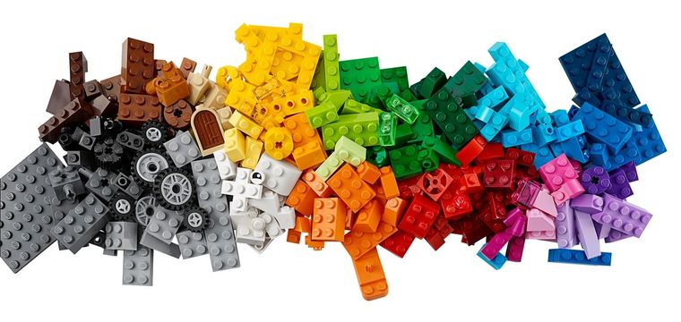 LEGO Classic, Kreatywne klocki LEGO, Średnie pudełko, 10696