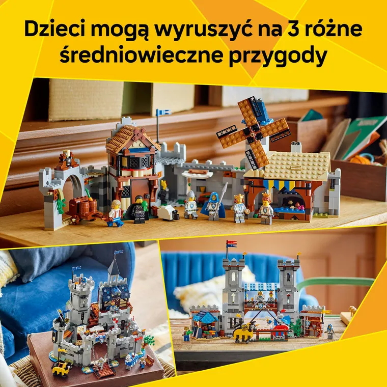 LEGO Creator 3 w 1, Średniowieczny zamek rycerzy konnych, 31168