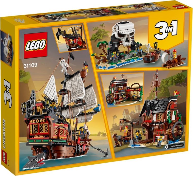 LEGO Creator 3w1, Statek piracki, 31109