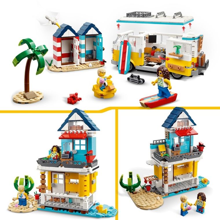 LEGO Creator, Kamper na plaży, 31138