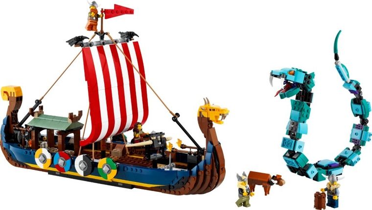 LEGO Creator, Statek wikingów i wąż z Midgardu, 31132