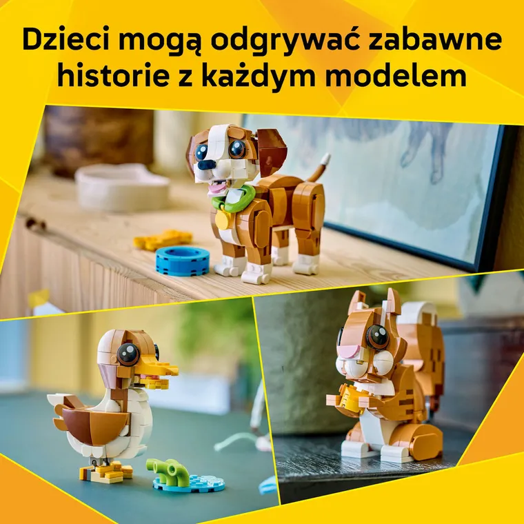 LEGO Creator, Urocze zwierzątka: psotny szczeniaczek, 31382