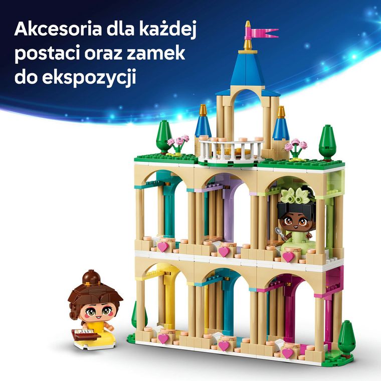 LEGO Disney Princess, Mała Bella i Tiana z zamkiem, 43291