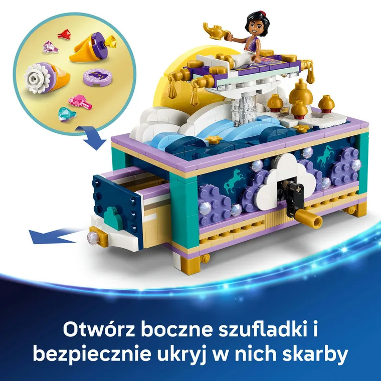 LEGO Disney, Szkatułka na biżuterię Dżasminy, 43295