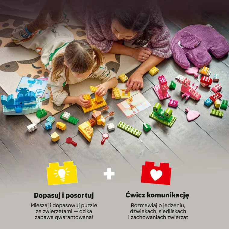 LEGO DUPLO, Gra w budowanie zwierzątek, 10472